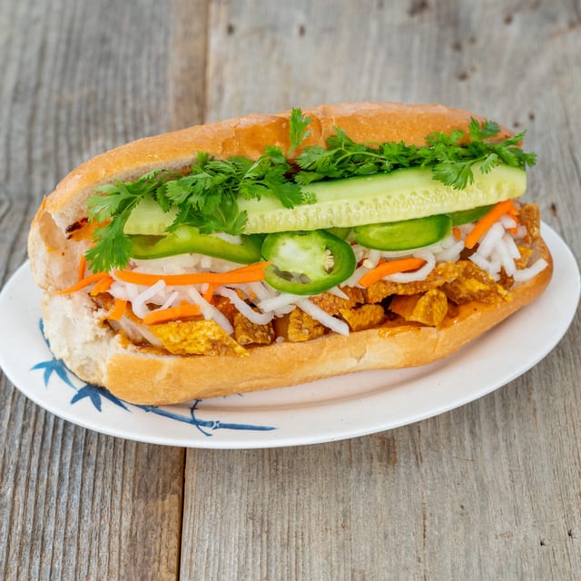 Crispy Pork Belly Banh Mi.